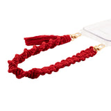 Macrame cell phone chain • NADIRA • hand-knotted • Salsa