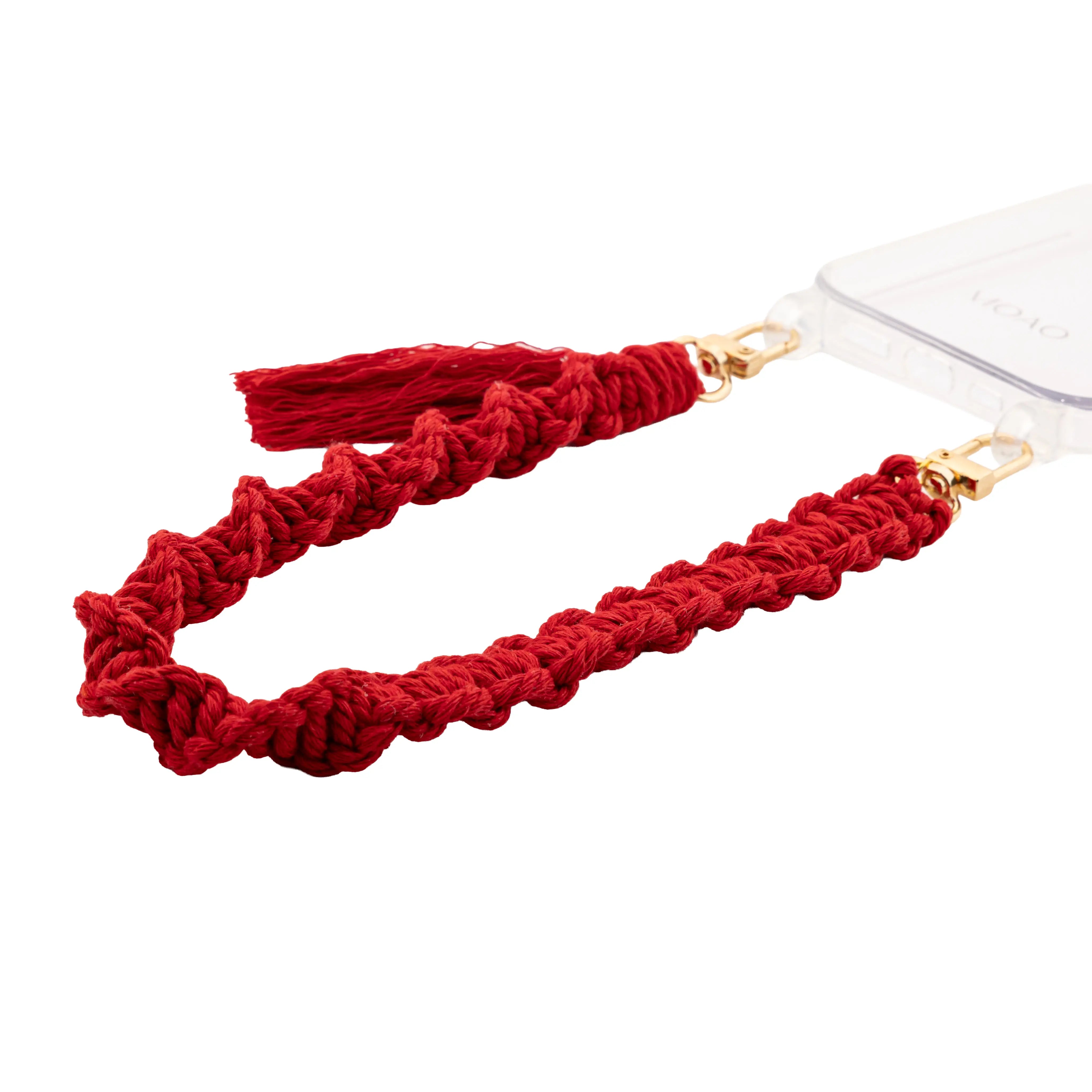 Macrame cell phone chain • NADIRA • hand-knotted • Salsa
