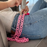 Pearl Necklace • Double • Strawberry Pink