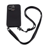 Mobile phone case with strap "SLIM" in PIRATE BLACK