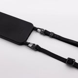 Mobile phone case with strap "SLIM" in PIRATE BLACK