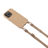 Cell phone case with strap "SLIM" in SAVANNAH TAN