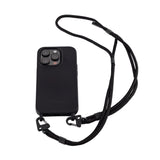 mobile phone case with carabiner strap in PIRATE BLACK