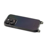 Transparent mobile phone case with eyelets