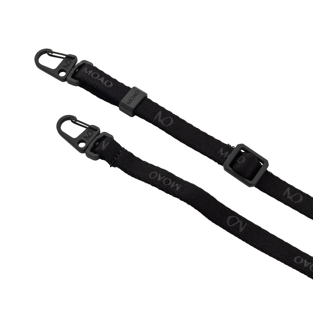 Set • CLEAR Handyhülle mit Band "SLIM" in PIRATE BLACK