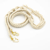 Macrame mobile phone chain • ALIYA • hand-knotted • cream