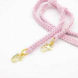 Macrame mobile phone chain • ALIYA • hand-knotted • cream