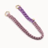 Macrame mobile phone chain • DALIA • hand-knotted • old pink