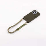 Macrame mobile phone chain • DALIA • hand-knotted • sage