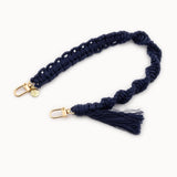 Macrame cell phone chain • NADIRA • hand-knotted • indigo