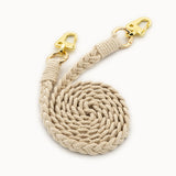 Macrame BOHO mobile phone chain • TWIST • hand-knotted • Cream