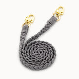 Macrame BOHO mobile phone chain • TWIST • hand-knotted • Grey