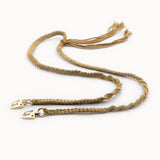 Macrame mobile phone chain • ALIYA • hand-knotted • Mustard