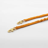 Macrame cell phone chain • ALIYA • hand-knotted • orange