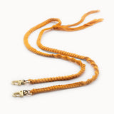 Macrame cell phone chain • ALIYA • hand-knotted • orange