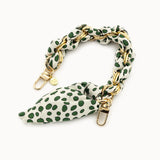 Silky Ribbon • Green Dots