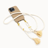 Handykette Rope • Original • Kordelband • Crossbody Kette • Creme