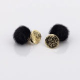 JACKY stud earrings • Black