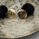 JACKY stud earrings • Black